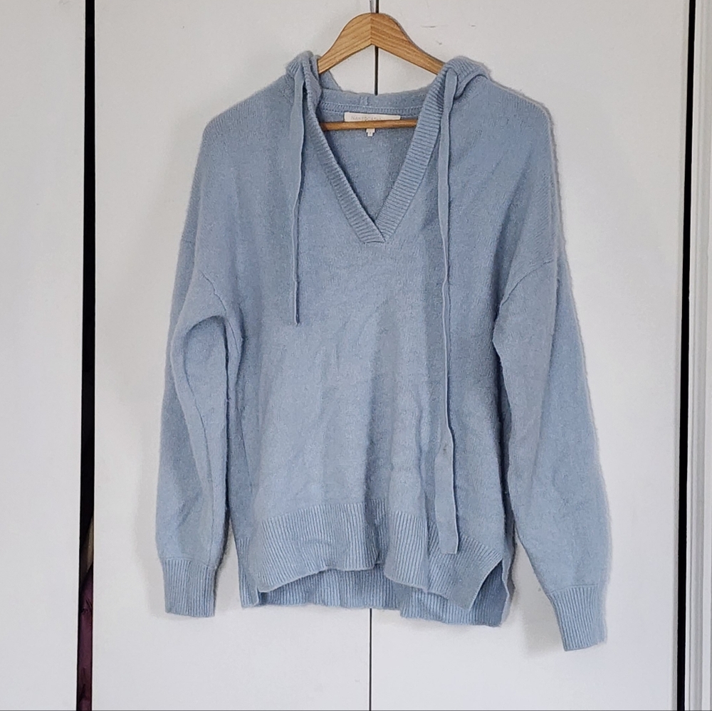 NakedCashmere Light Blue Hooded Sweater